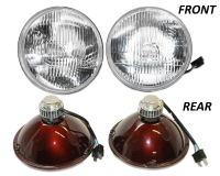 NLA Limited : Round H4 LED Headlights, 6 or 12-Volt Version, Pair